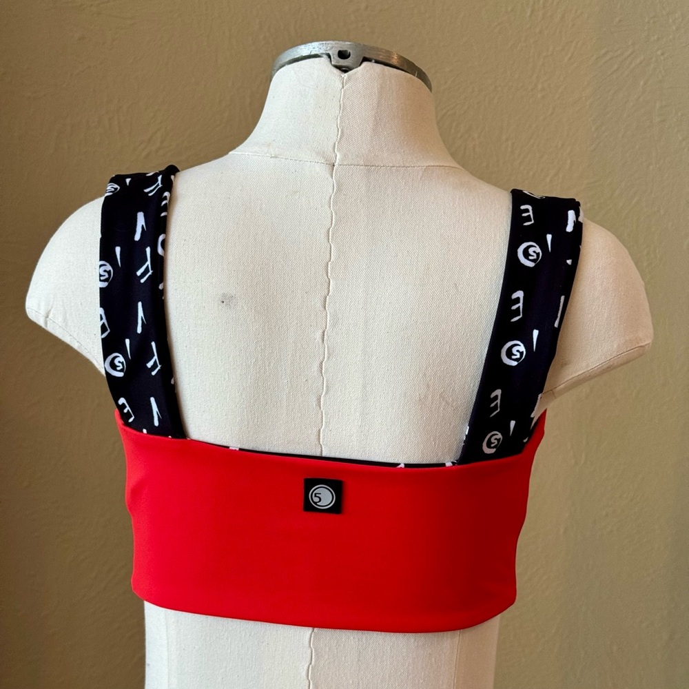 Five Dancewear Red and Black Women's Top, size AXS - Picture 2 of 2